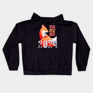 who let the fox out V2 Kids Hoodie